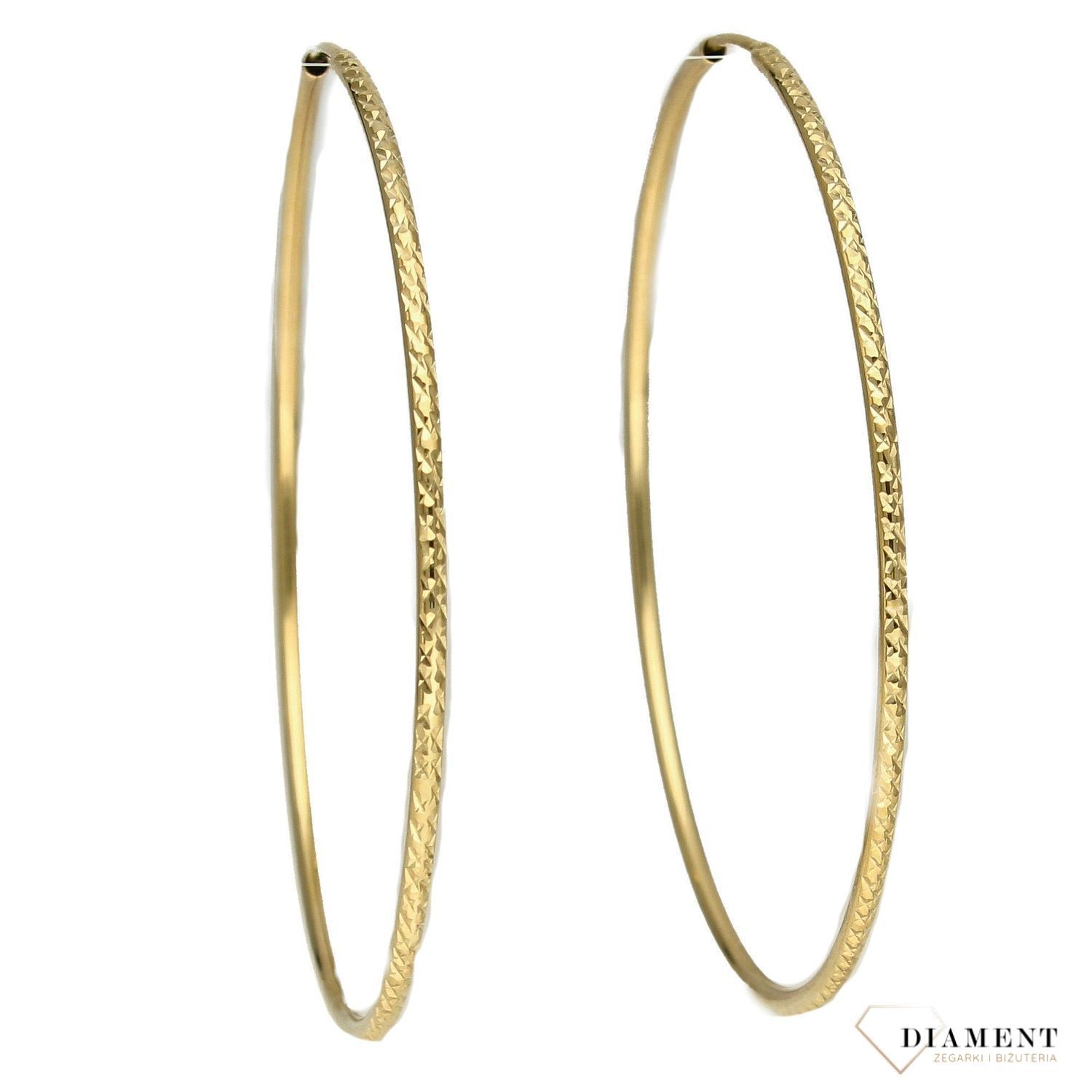 Złote kolczyki 333 koła 5 cm KL 9823 333.jpg